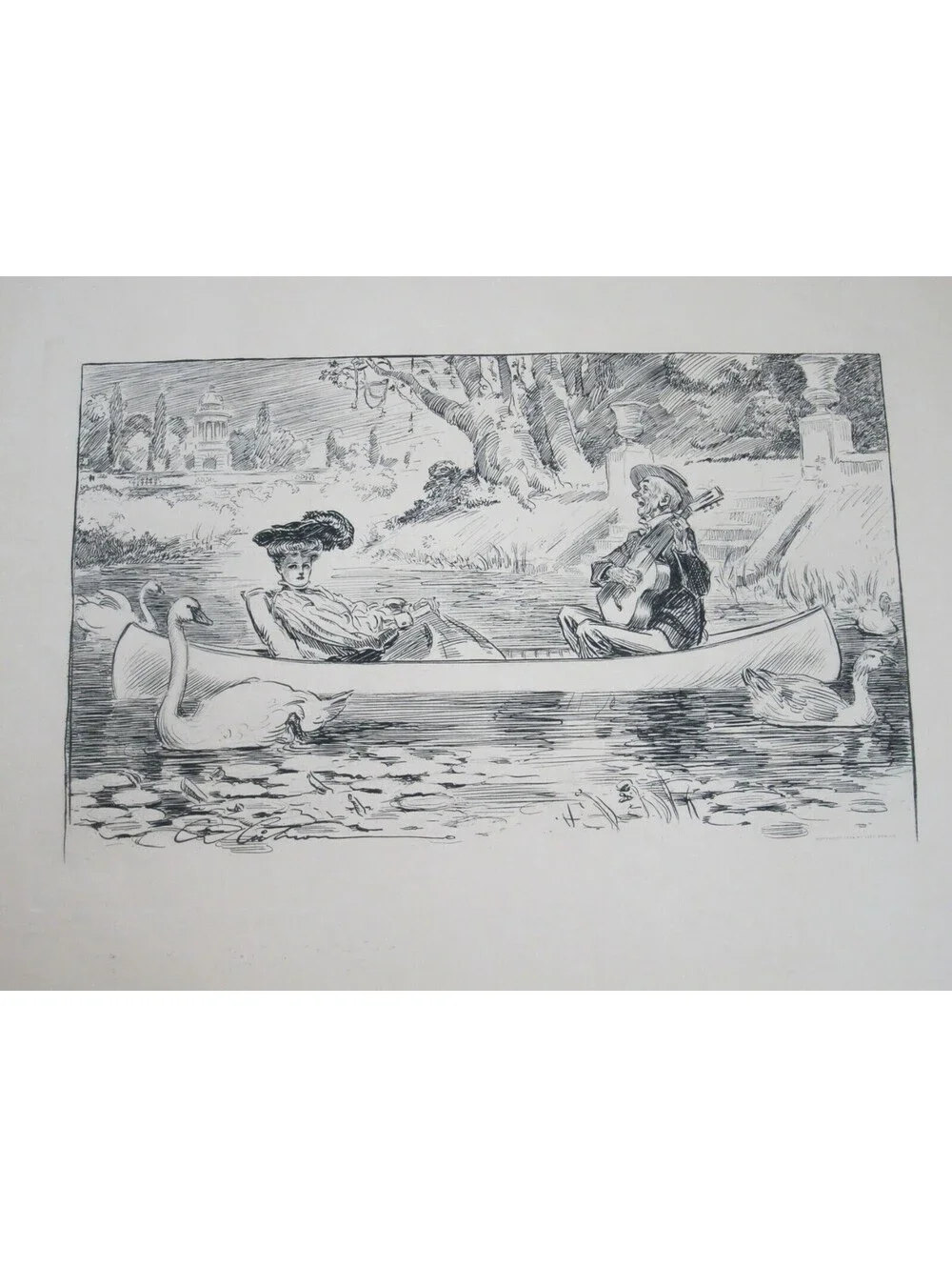 Antique 1904 Charles Dana Gibson Print 